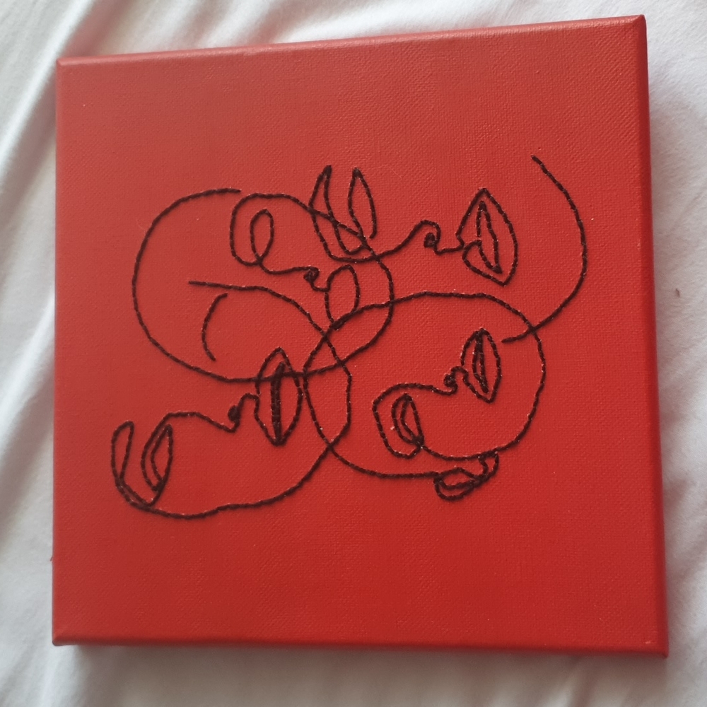 Hand embroidered painting